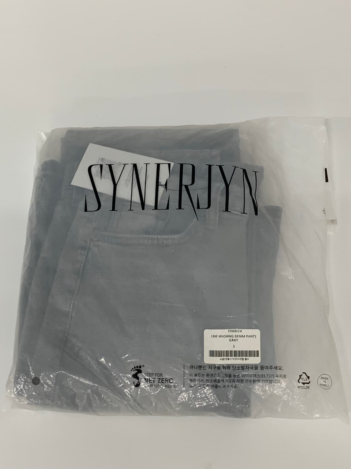 SYNERJYN LINE WASHING DENIM PANTS 상품이미지6