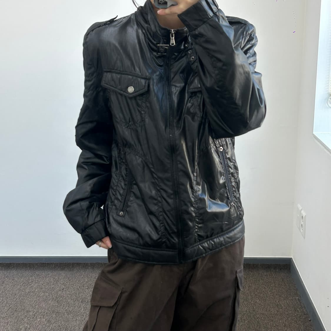 Mf.! 나일론 블랙 워크 자켓 상품이미지1