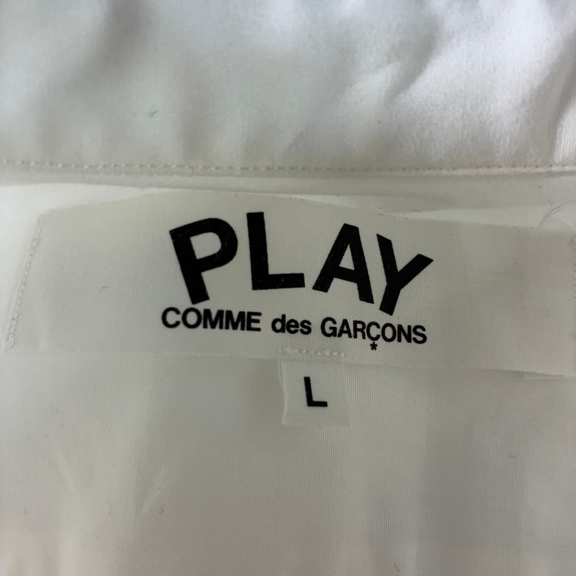 Comme Des Garcons 꼼데가르송 레드 하트와펜 화이트 셔츠 상품이미지4