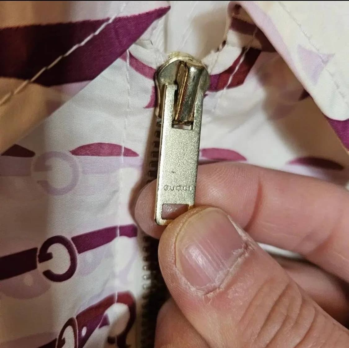 구찌(GUCCI) 실크 집업 카라넥 벨티드 자켓 38 상품이미지5