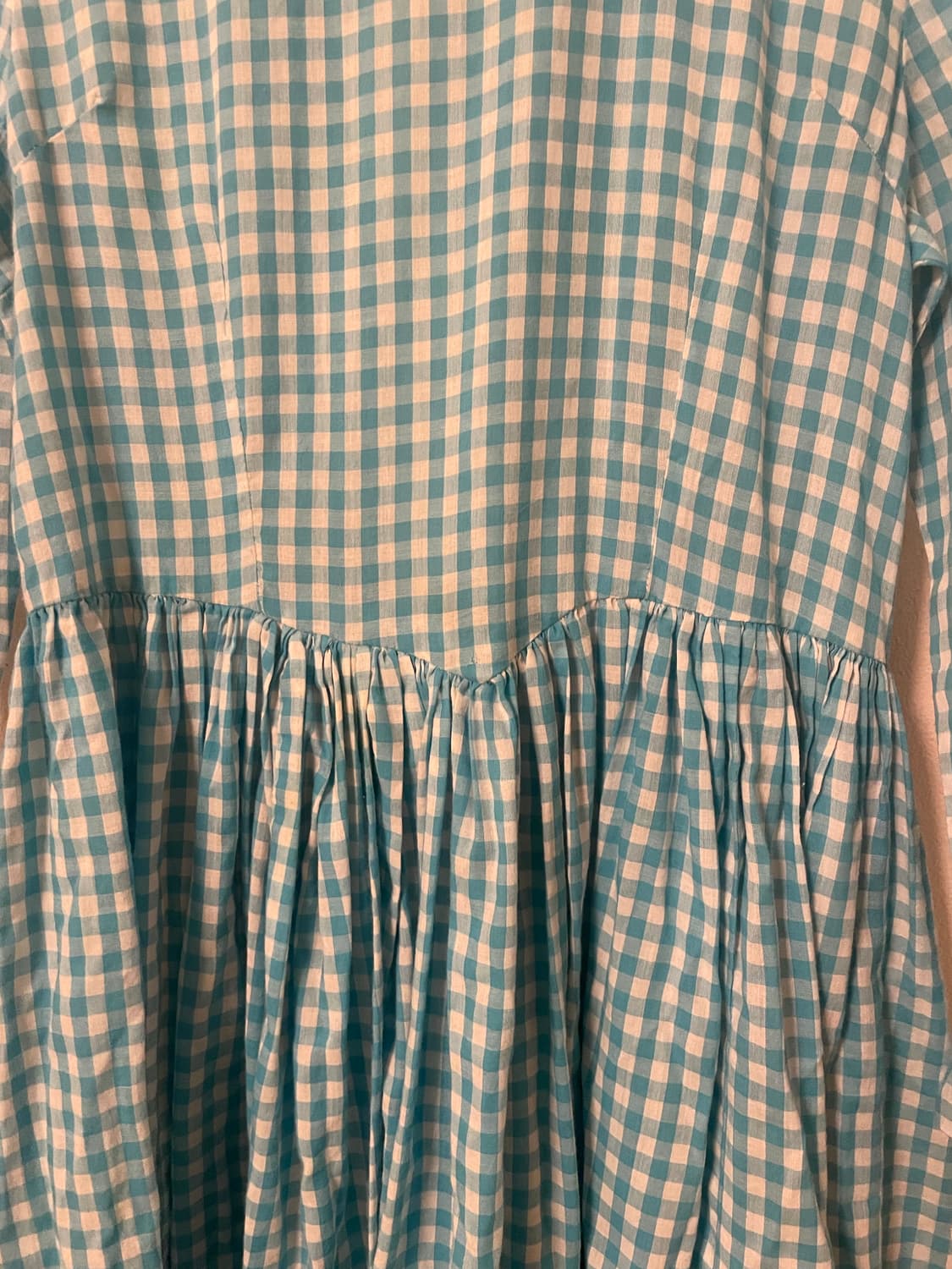 하늘색 패턴 원피스 상품이미지3