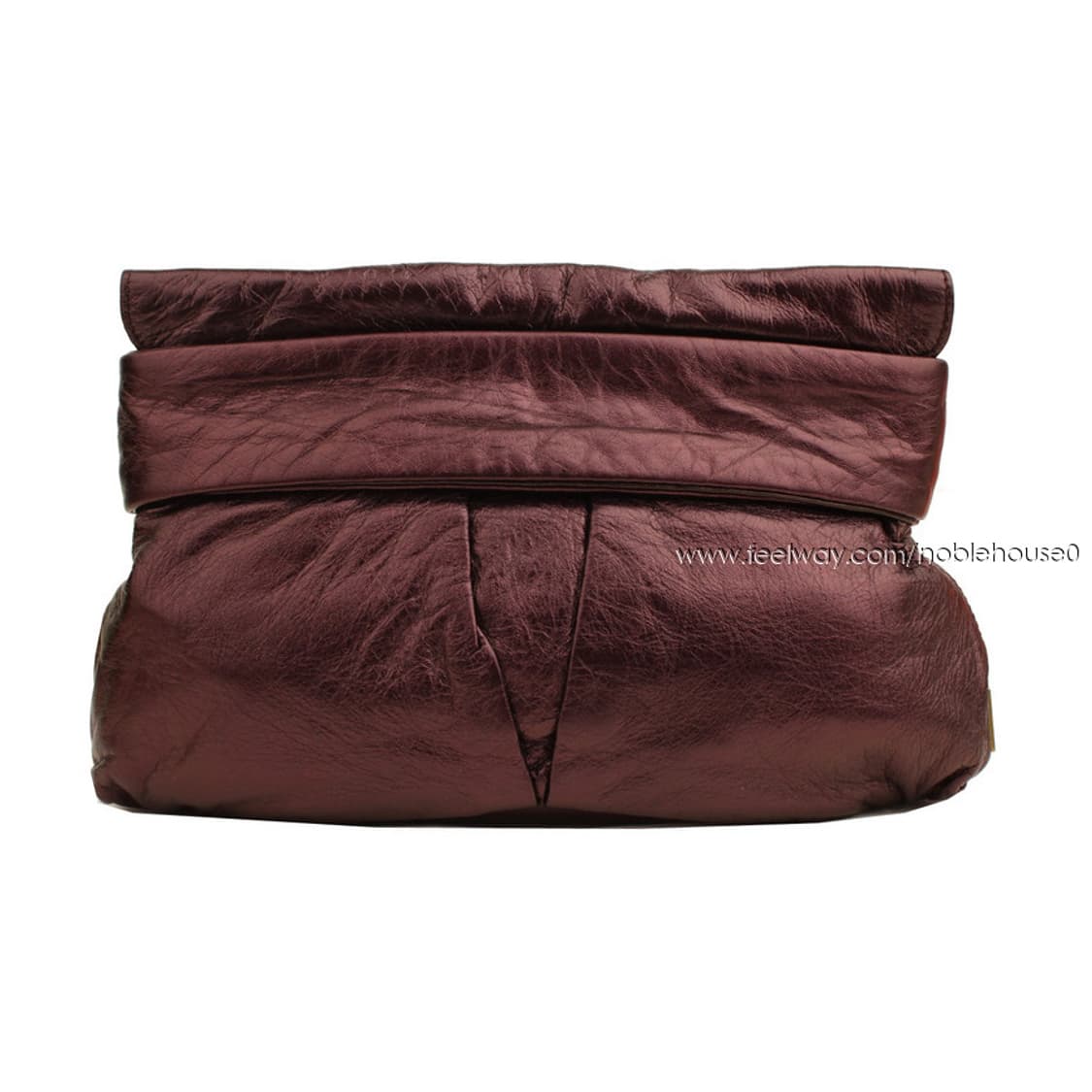 쿠바 메탈릭퍼플 핸드메이드 클러치백 상품이미지3