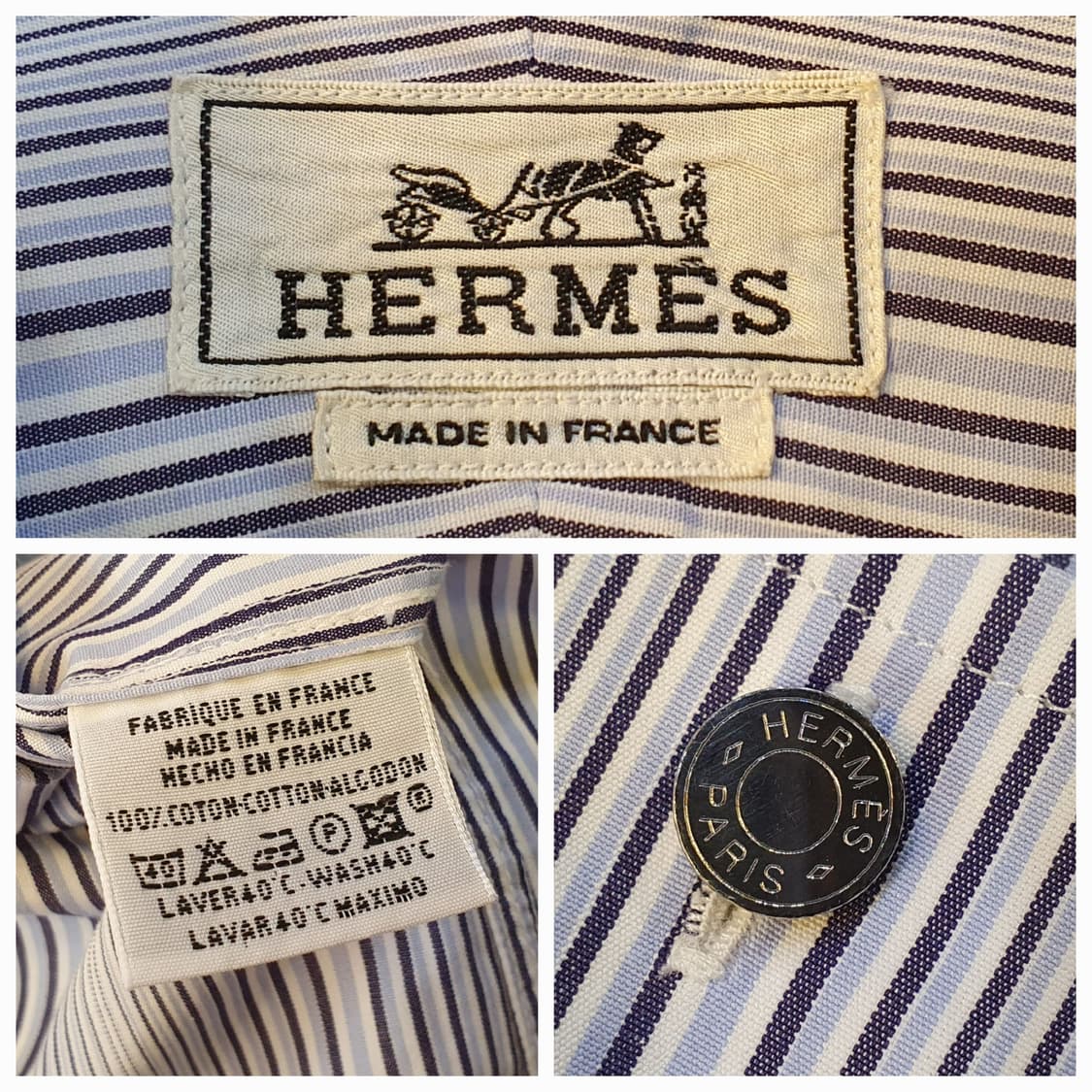 105.에르메스 스트라이프 셔츠 상품이미지9