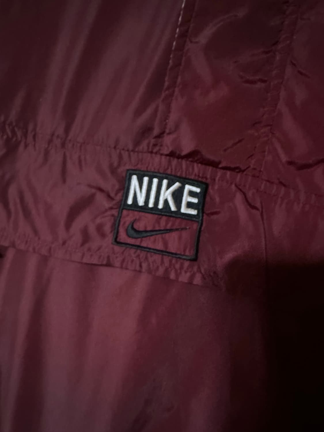 00s 나이키 아노락 자켓 나이키 버건디 대장 나이키 올드스쿨 희귀 상품이미지3