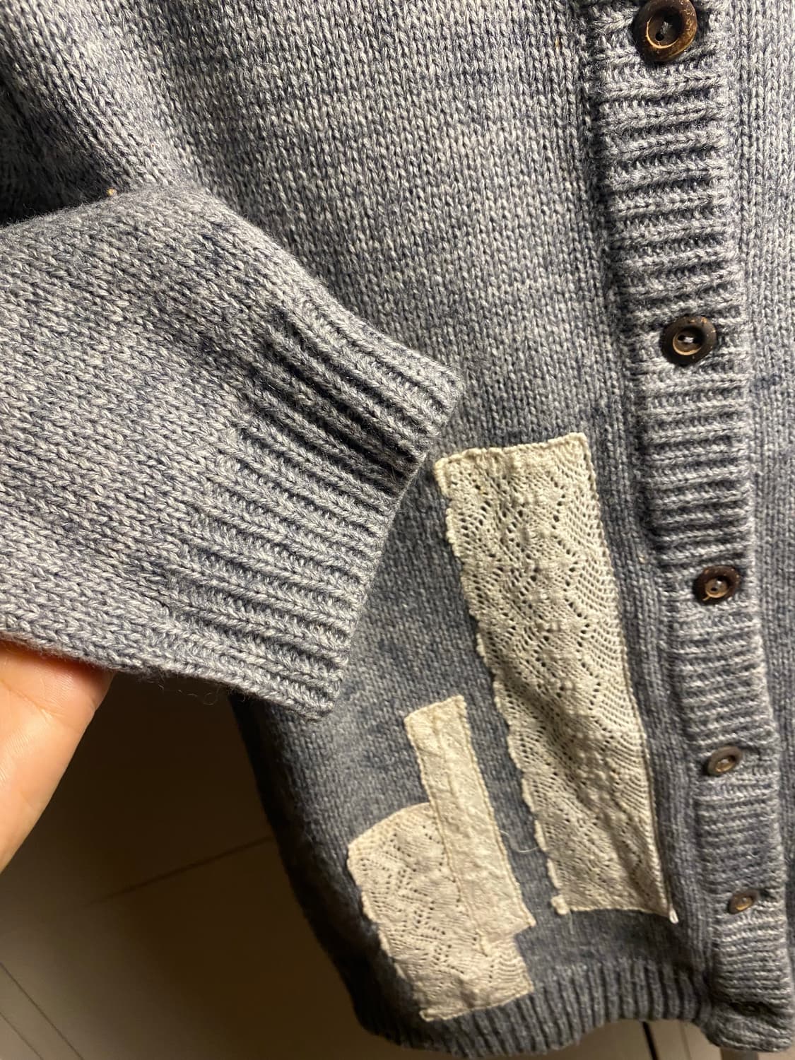 Fervente 회색 니트 가디건 M 상품이미지4