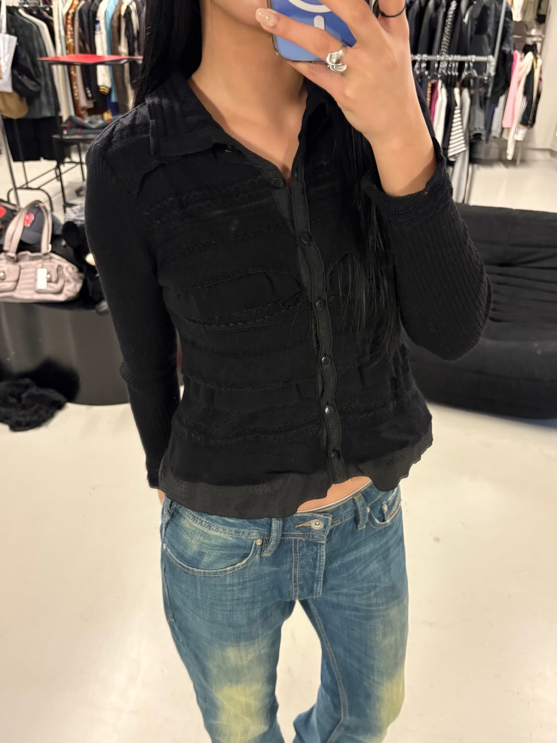 HIROKO BIS ruffle layered cardigan  상품이미지1