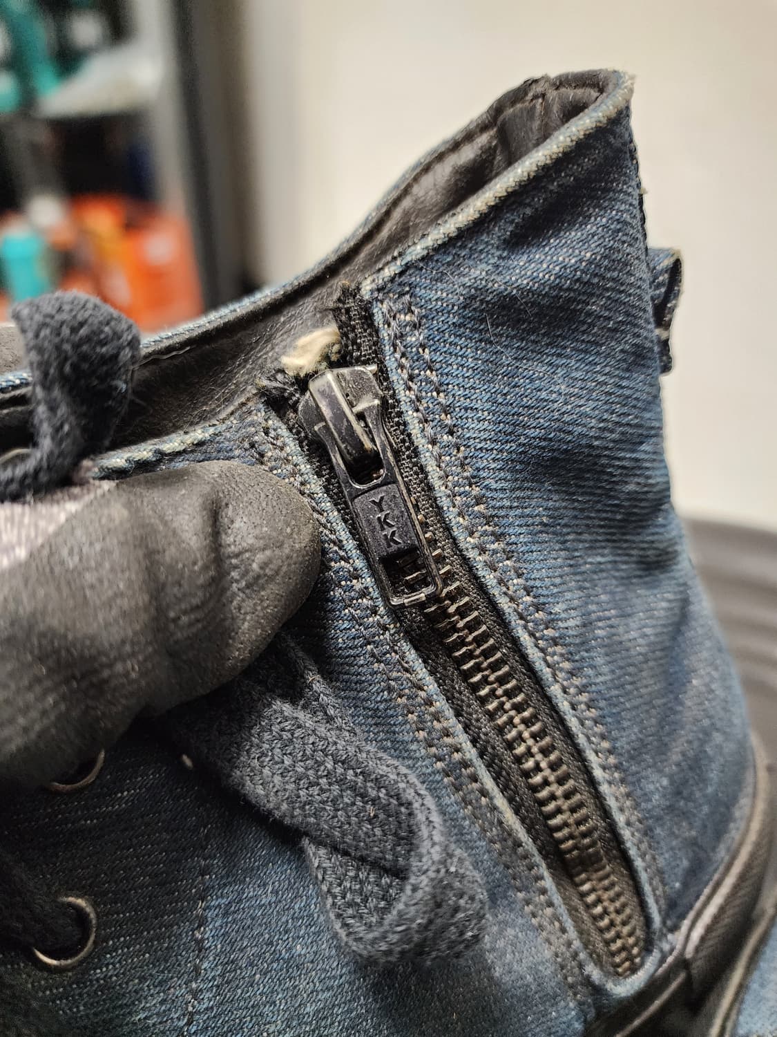 W컨셉 X 드하모니 라이트 데님 하이탑 상품이미지4