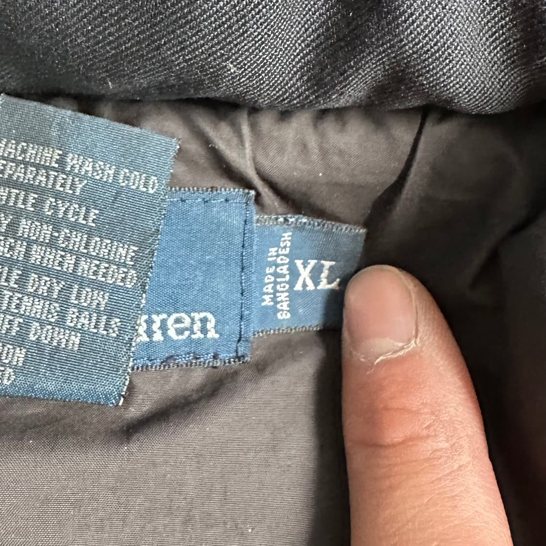 폴로 랄프로렌 네이비 후드 다운 파카 상품이미지7