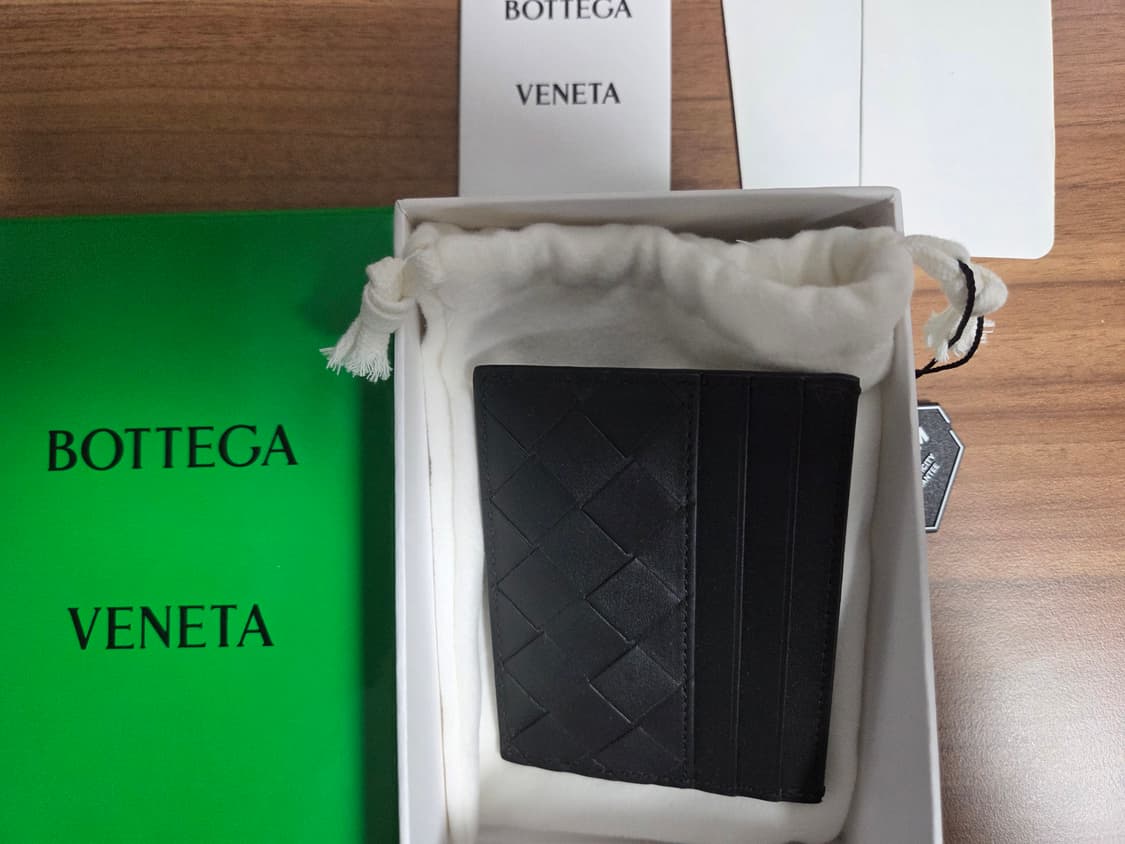 보테가 베네타 인트레치아토 크레딧 카드 케이스 블랙 [새상품] 상품이미지3