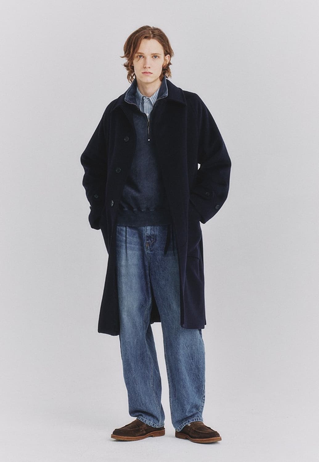[Art if acts] Balmacaan Coat_ Navy (M) 상품이미지1