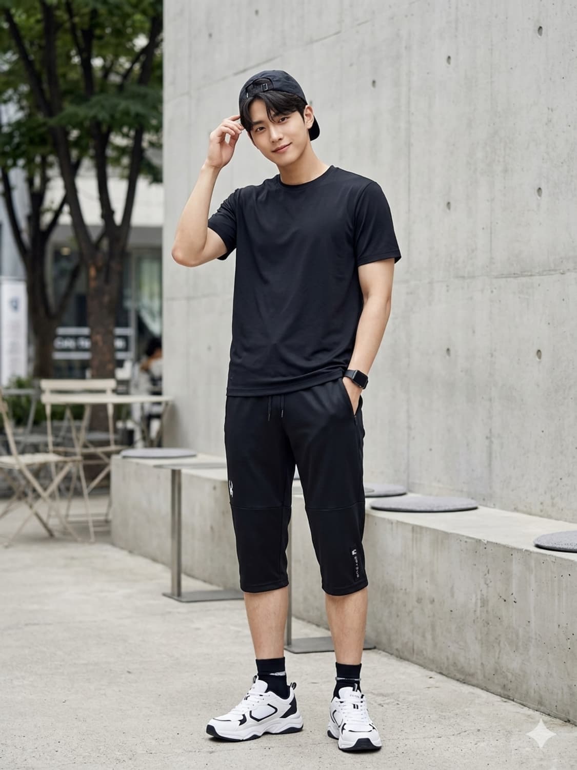 SPYDER 스파이더 트레이닝 7부 팬츠 블랙 상품이미지1