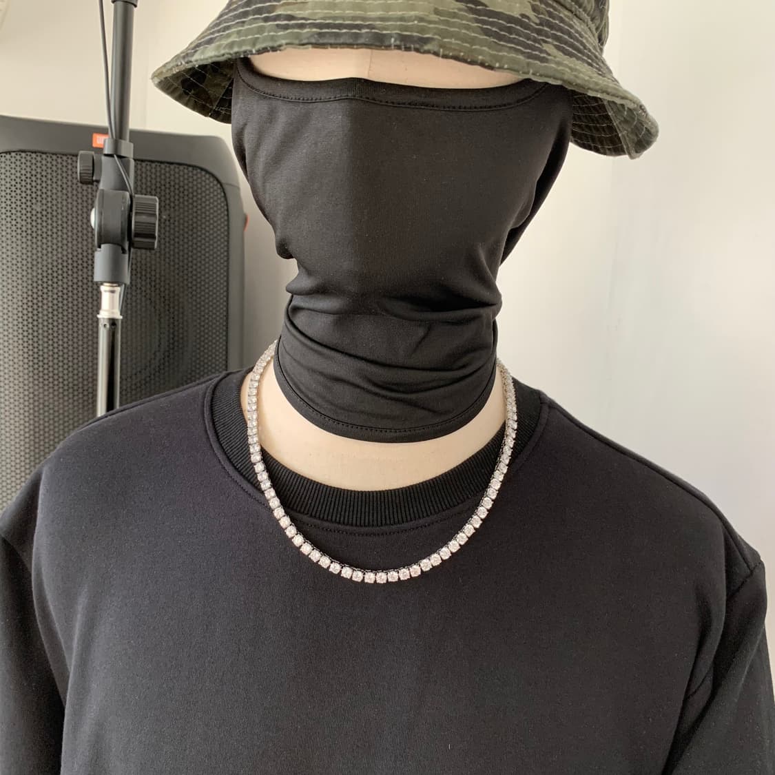 ICED OUT 써지컬스틸 지르코니아 테니스 목걸이 상품이미지2