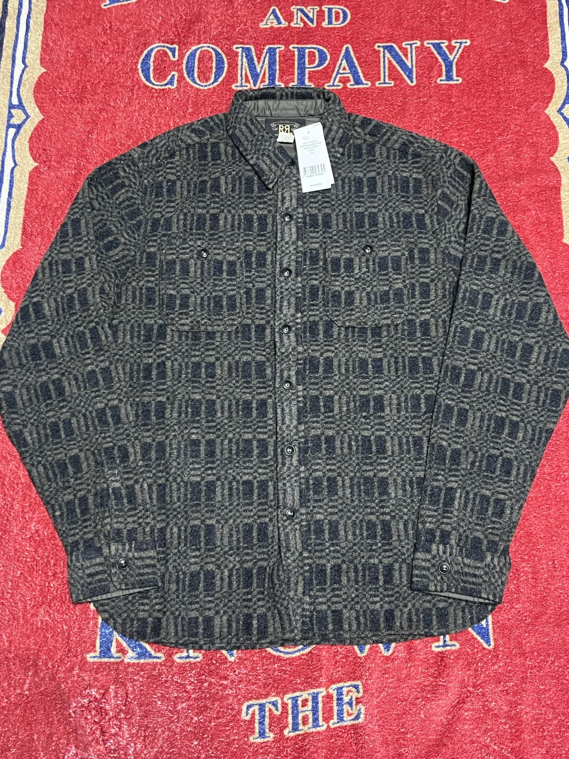 더블알엘 (RRL) 자카드 니트 울 블렌드 워크셔츠 상품이미지2