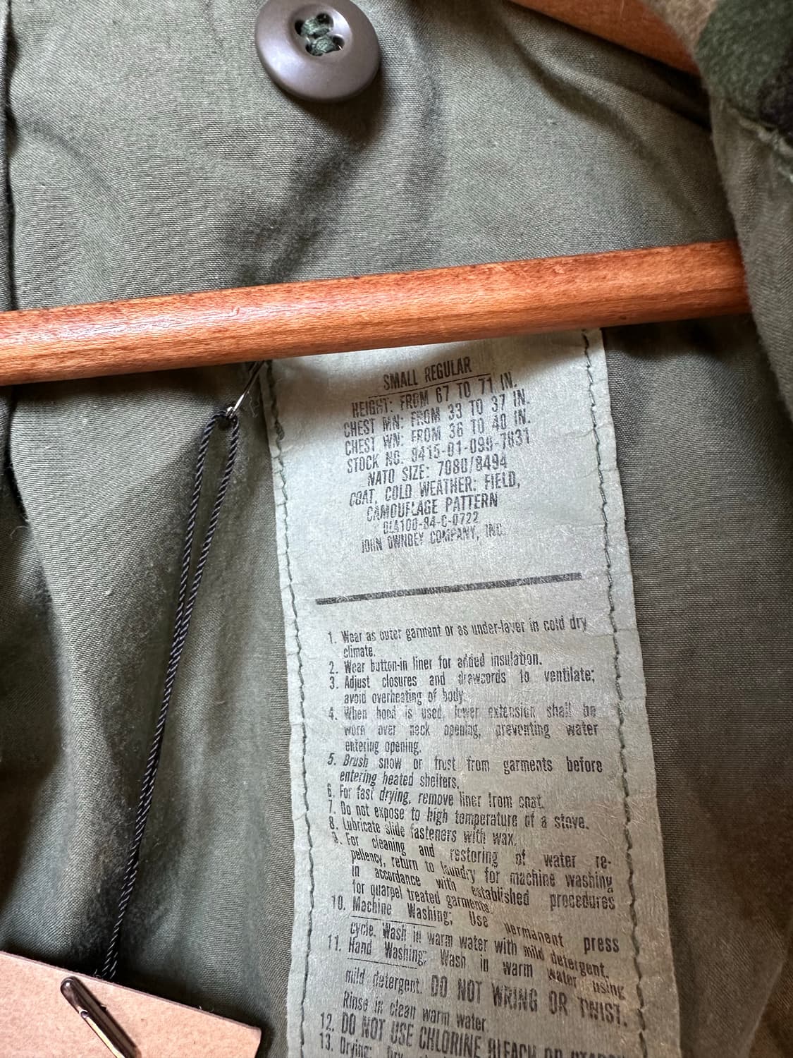 80s Us Army 우드랜드 m65필드자켓 S-R 상품이미지9