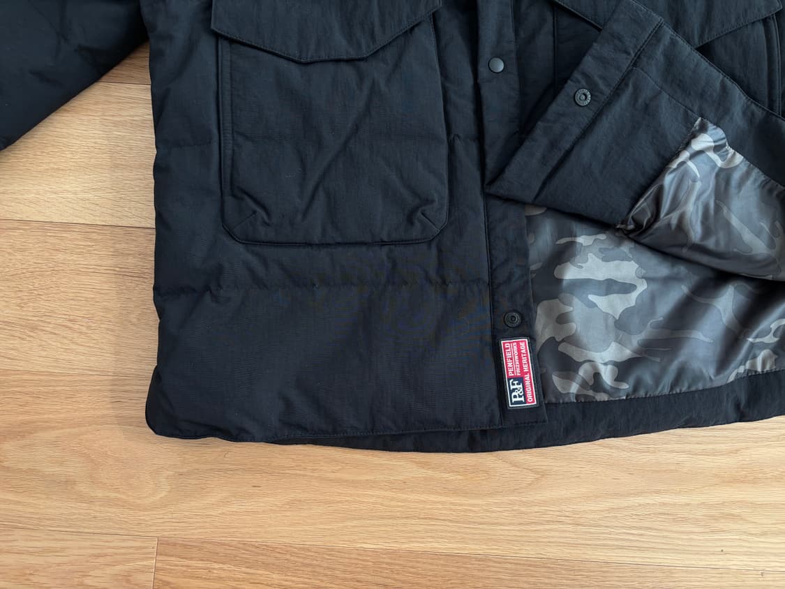펜필드x프리즘웍스 콜라보 카모플라쥬 덕다운 셔츠 패딩 105 상품이미지2
