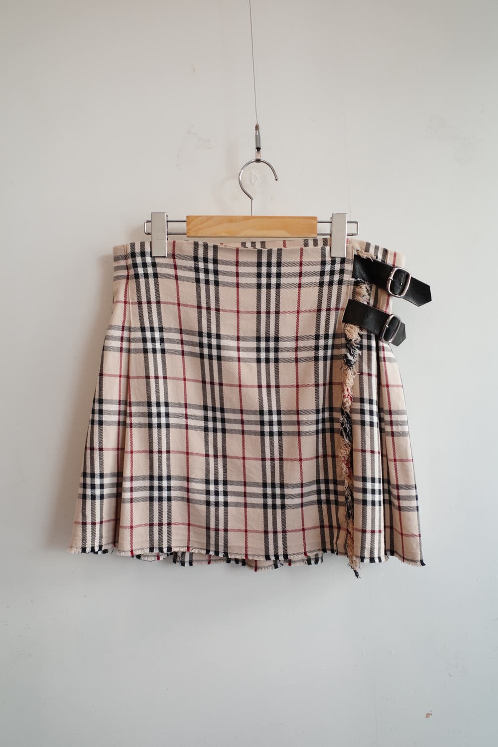 Burberry 버버리 노바체크 코튼 랩 스커트 (31인치) 상품이미지1