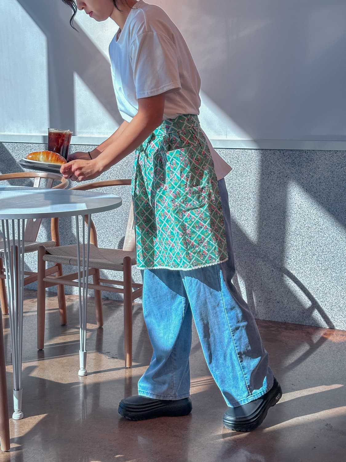 🌼💚빈티지 산딸기 플라워 하프 에이프런🍓🌿 상품이미지6