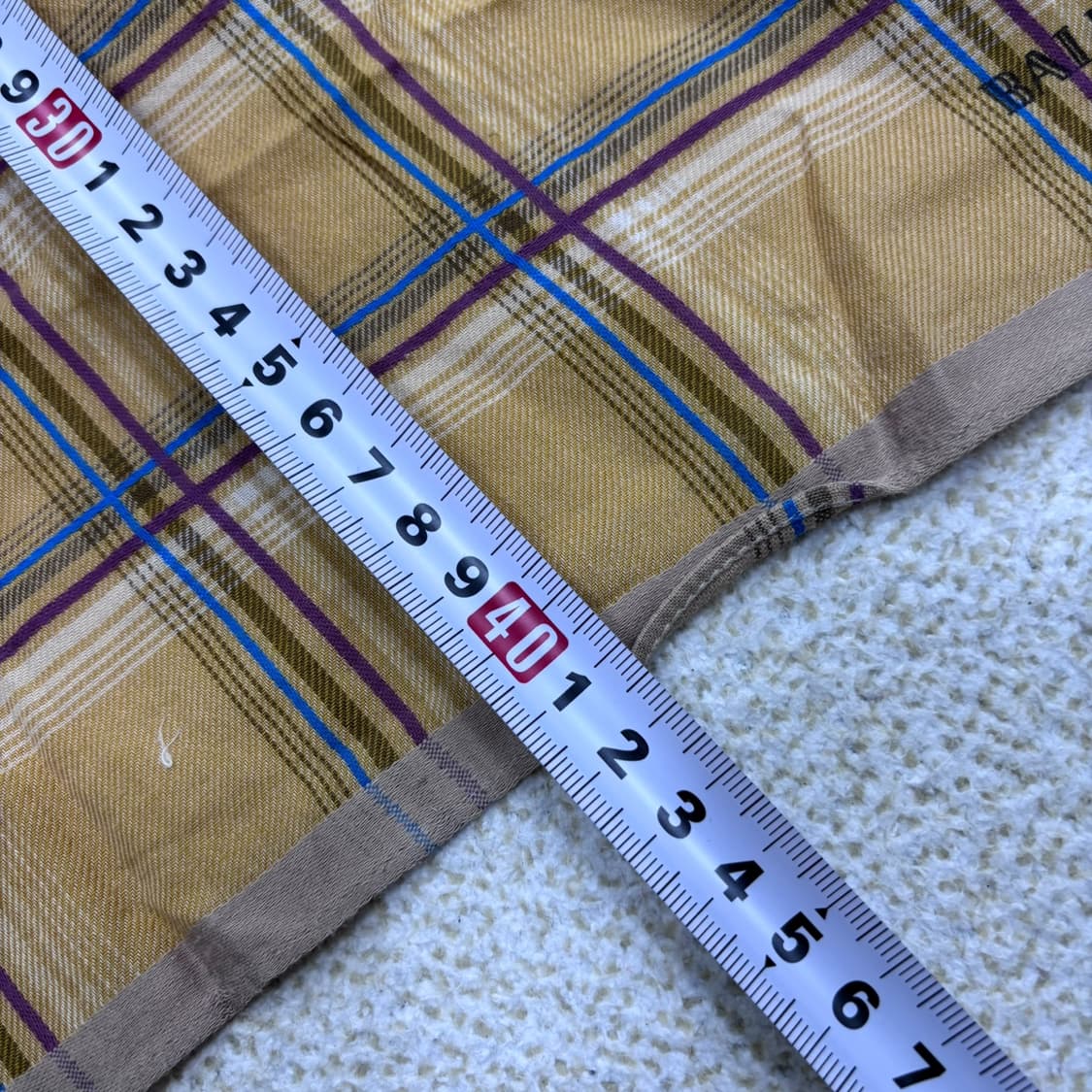 F 발망 체크 무늬 스카프 0409E 상품이미지4