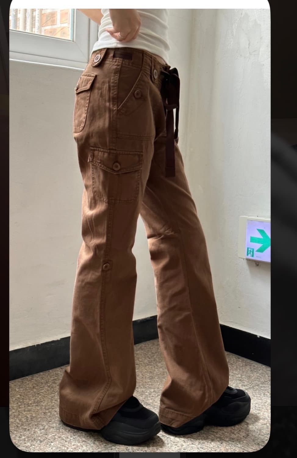 브라운 카고 팬츠 상품이미지2