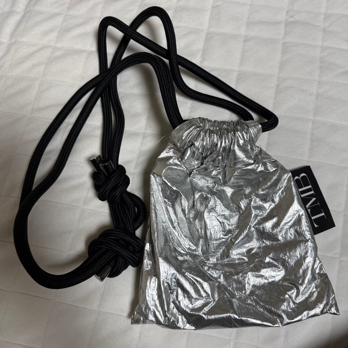 트리밍버드 실버 복조리백 상품이미지1