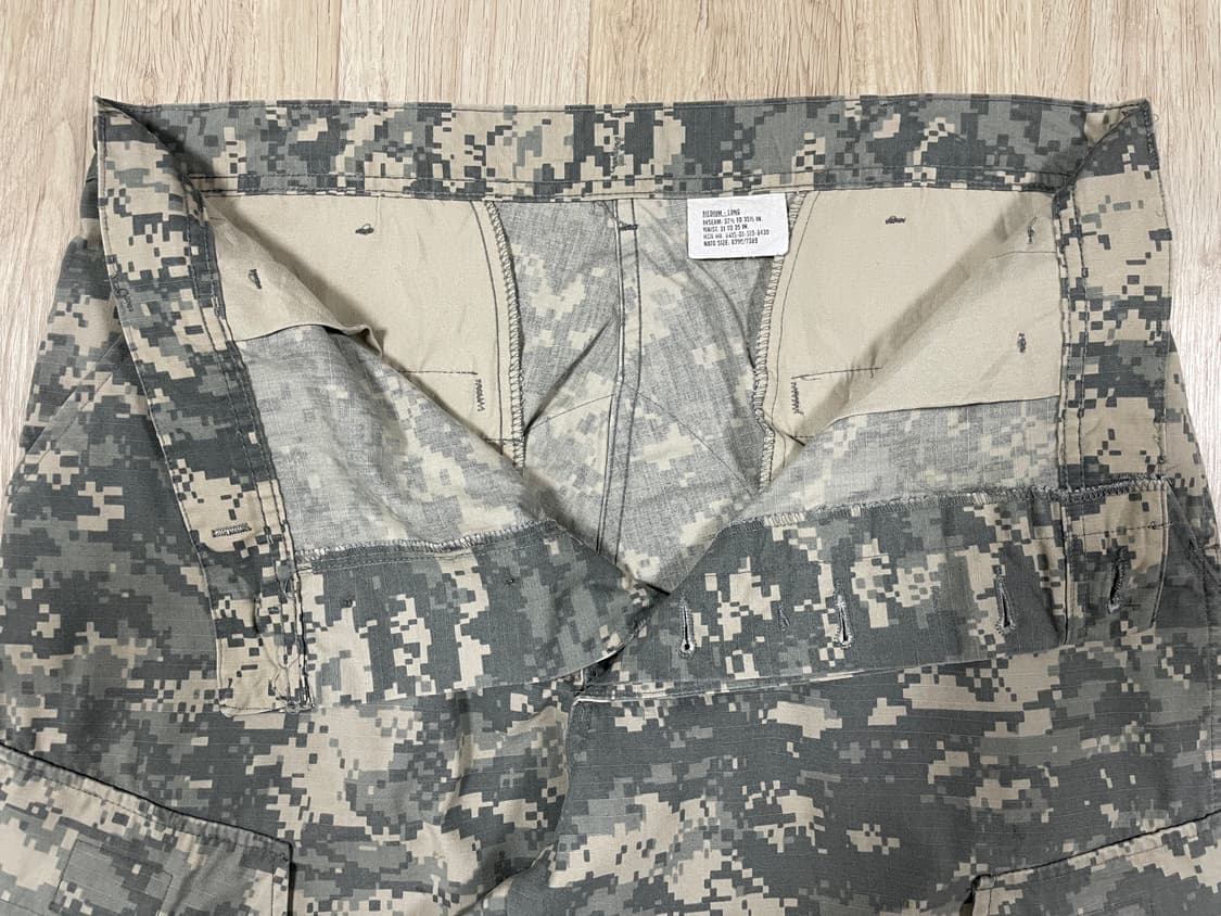 35~36) 미군 오리지널 ACU 디지털카모 립스탑 카고팬츠 상품이미지6
