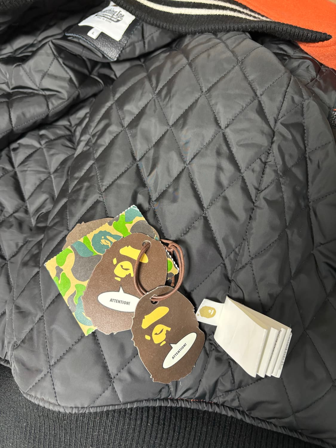 [L] 베이프 릴렉스드 바시티자켓 상품이미지8