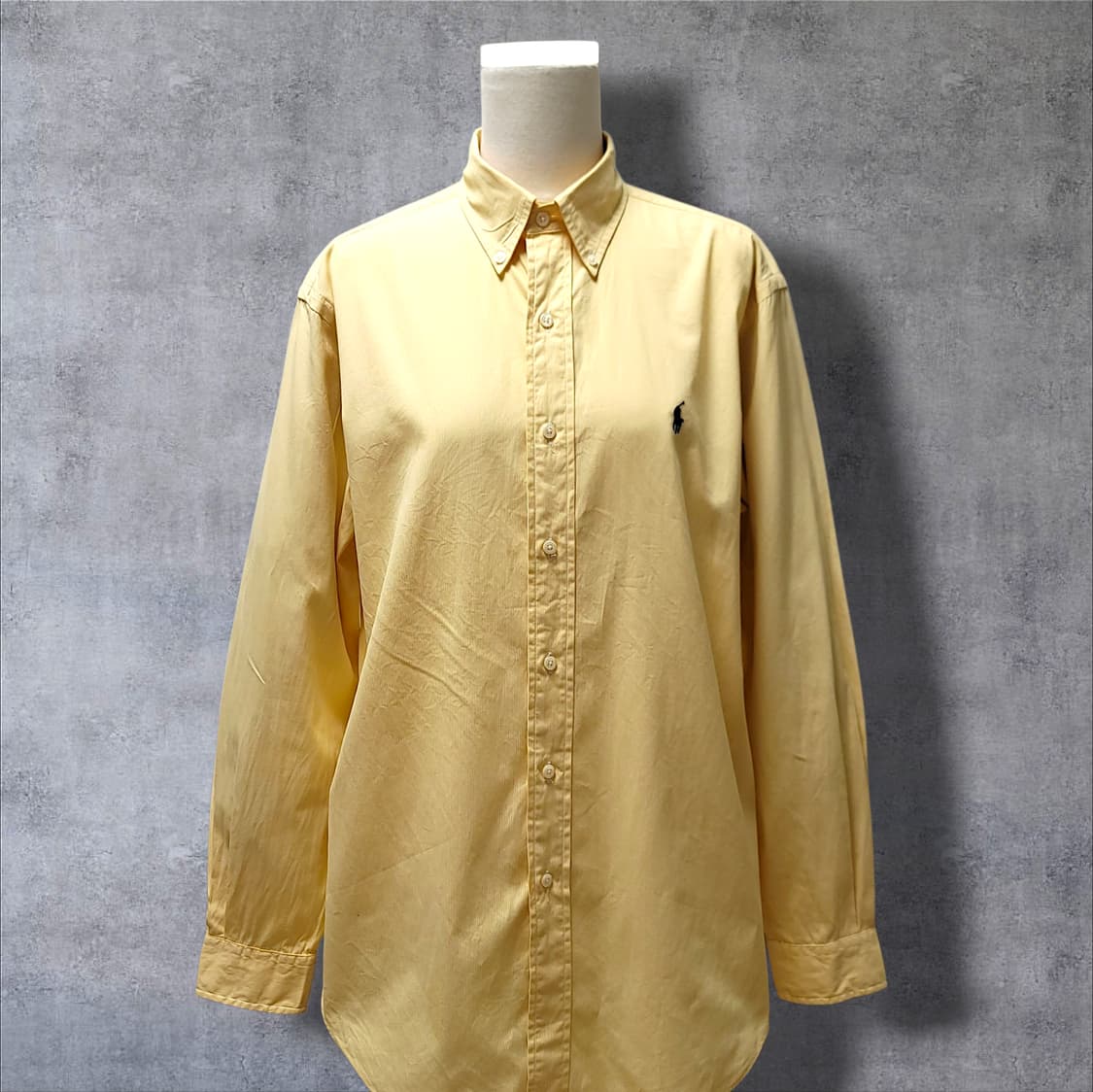[L~XL] 폴로 옐로우 클래식핏 긴팔셔츠 상품이미지3