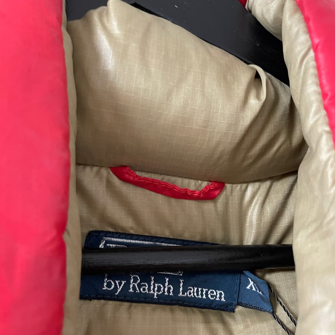 폴로 랄프로렌 패딩 조끼 레드 XL 상품이미지6