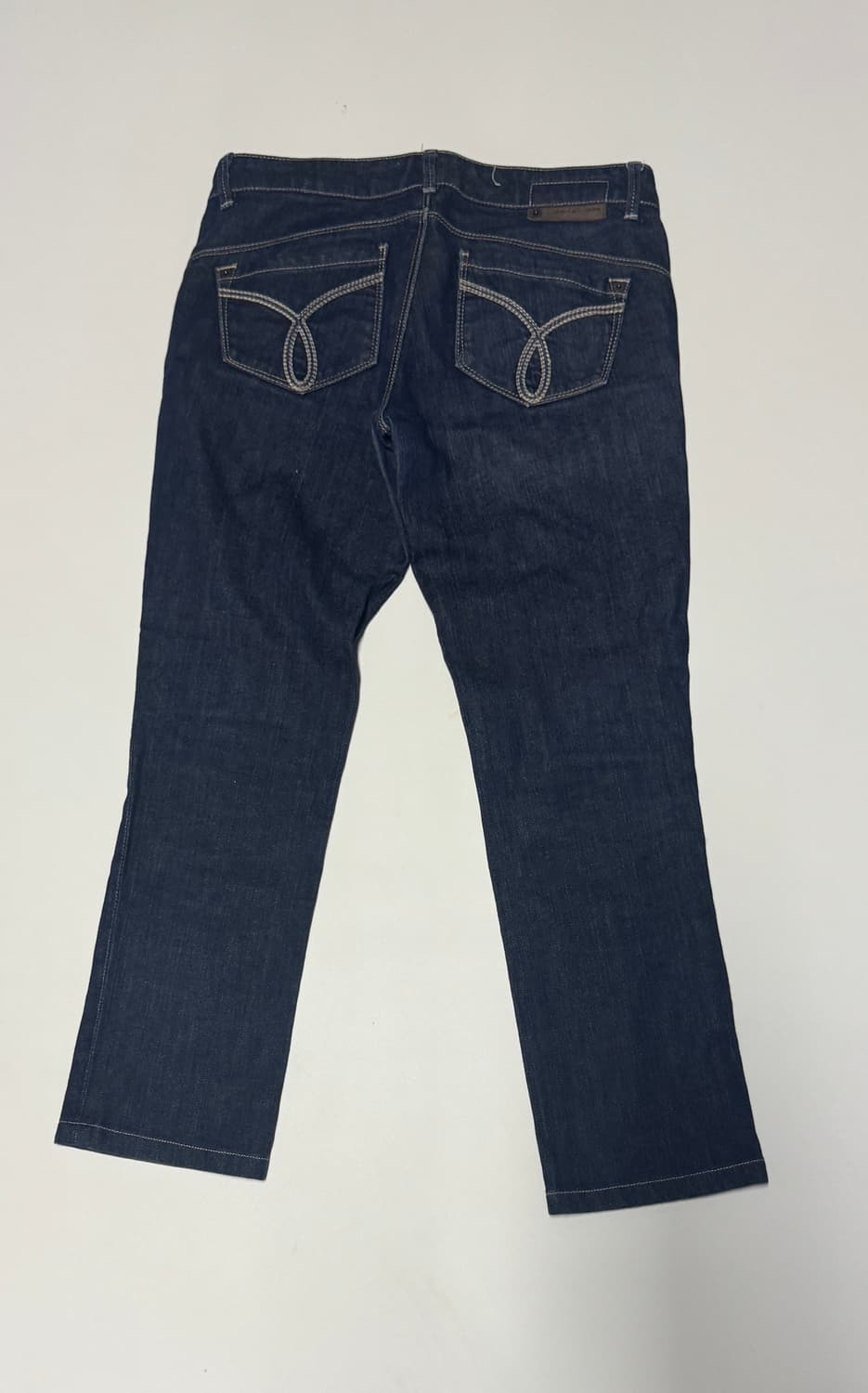 여성 캘빈클라인 진청 워싱 스키니 데님팬츠 30.7인치 상품이미지1