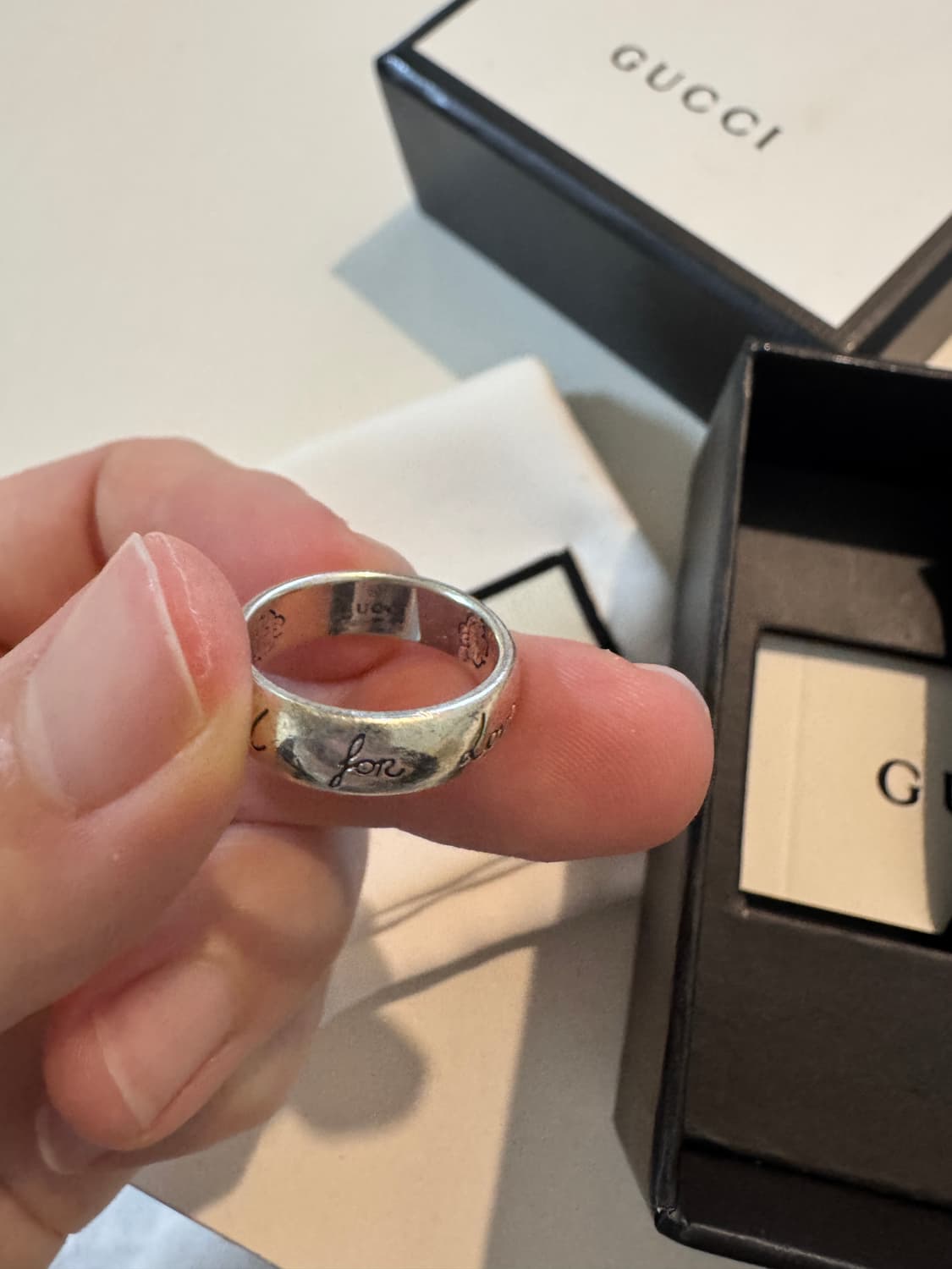 구찌 블라인드포러브 반지 7호 상품이미지5