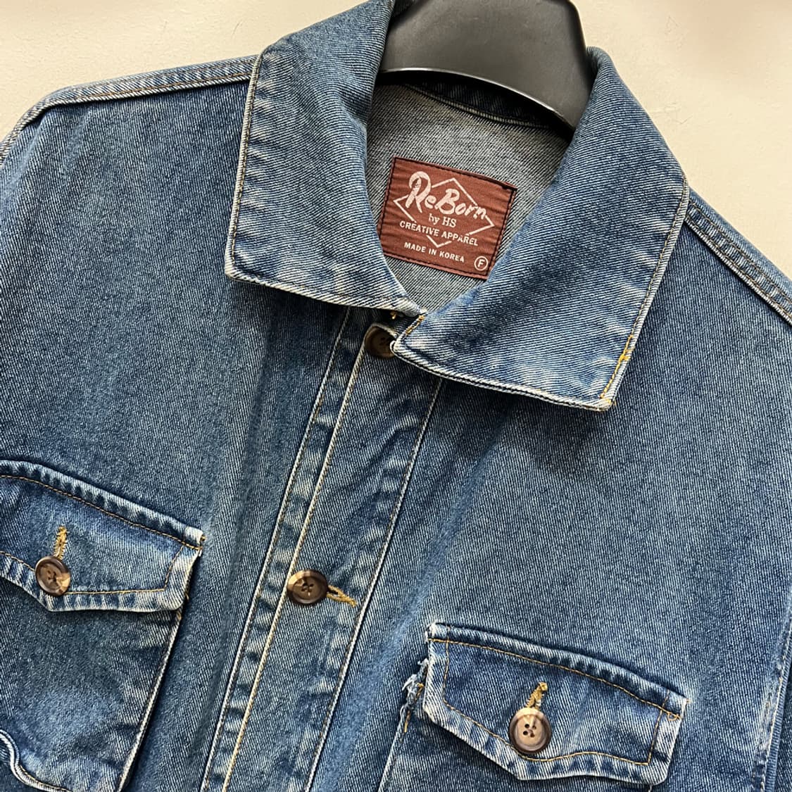 VTG Re Born 데님 셔츠 자켓 FREE 상품이미지3
