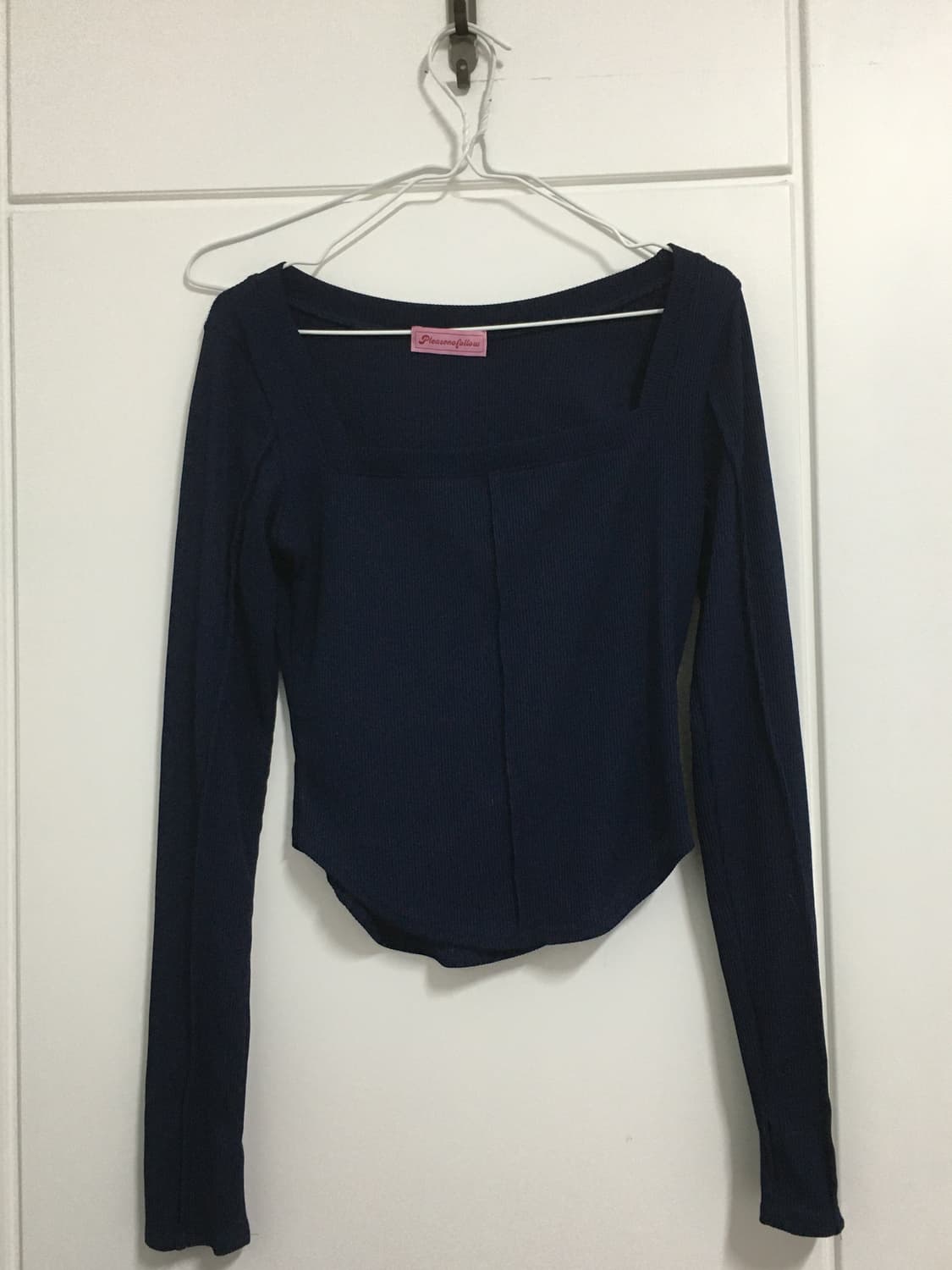 플리즈노팔로우 플노팔 바비탑 네이비 상품이미지1