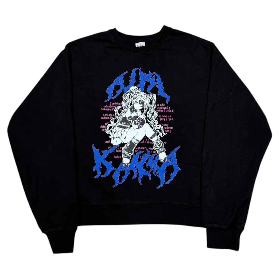 스텔라이브 아이리 칸나 스웻셔츠 맨투맨 블랙 1 상품이미지1