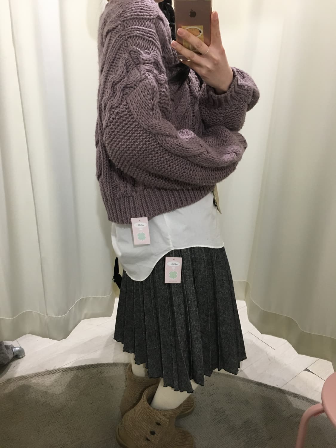 타로밀크티 꽈배기 가디건 상품이미지6