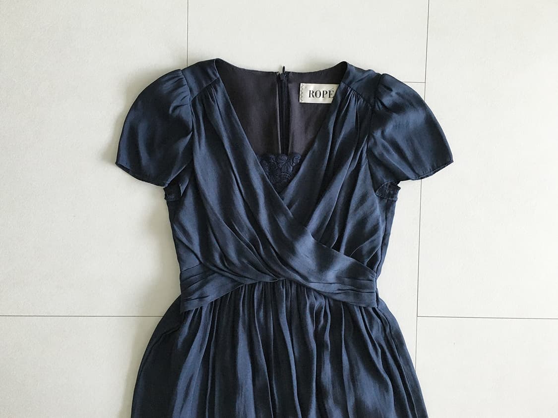 soft drape wrap midi dress 상품이미지3