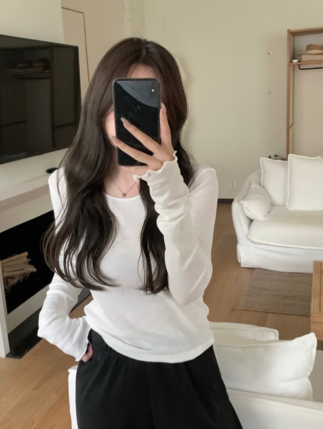 [택ㅇ새제품]리브아워 플레인 티셔츠 상품이미지3