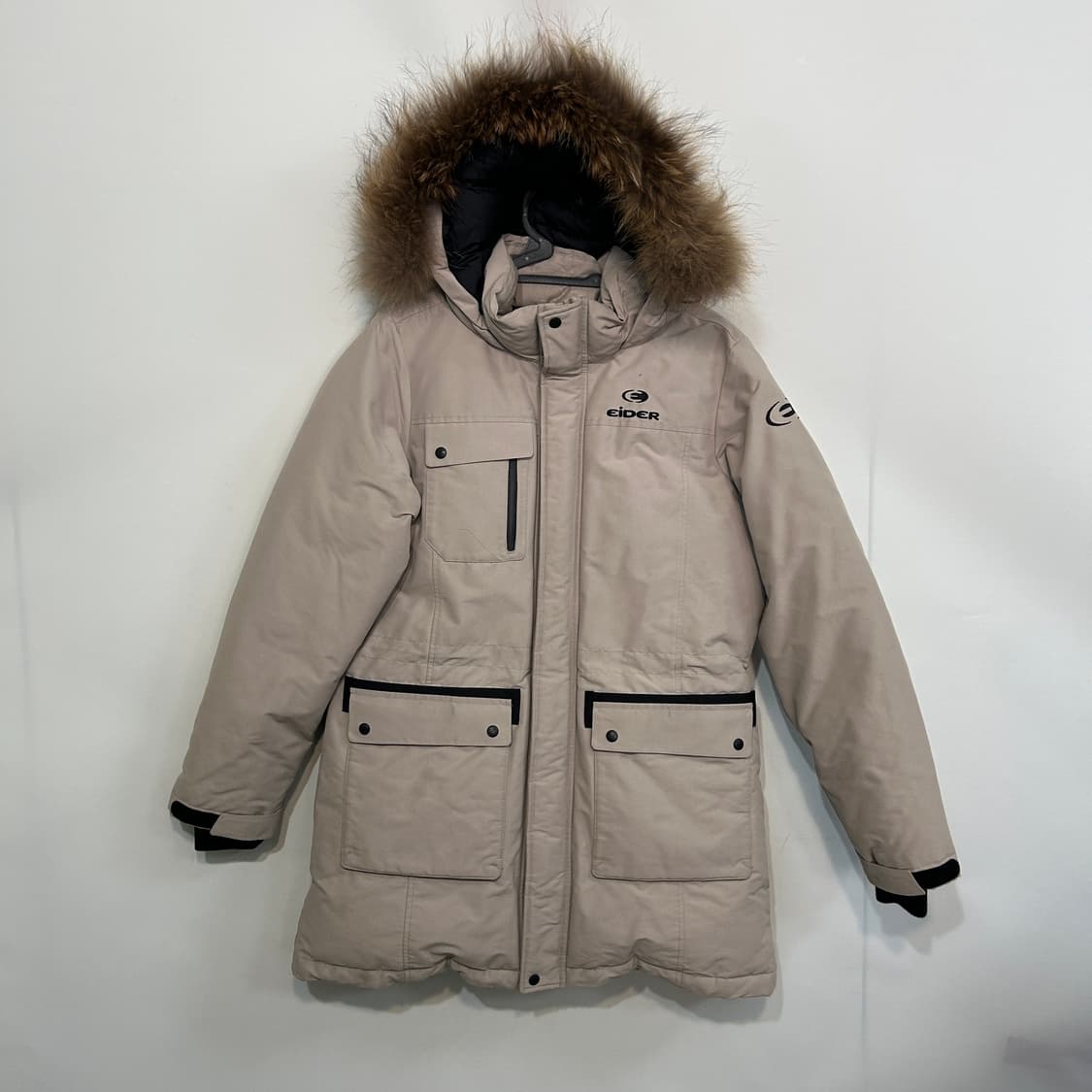 아이더 여성 올털 패딩 95 베이지 상품이미지1