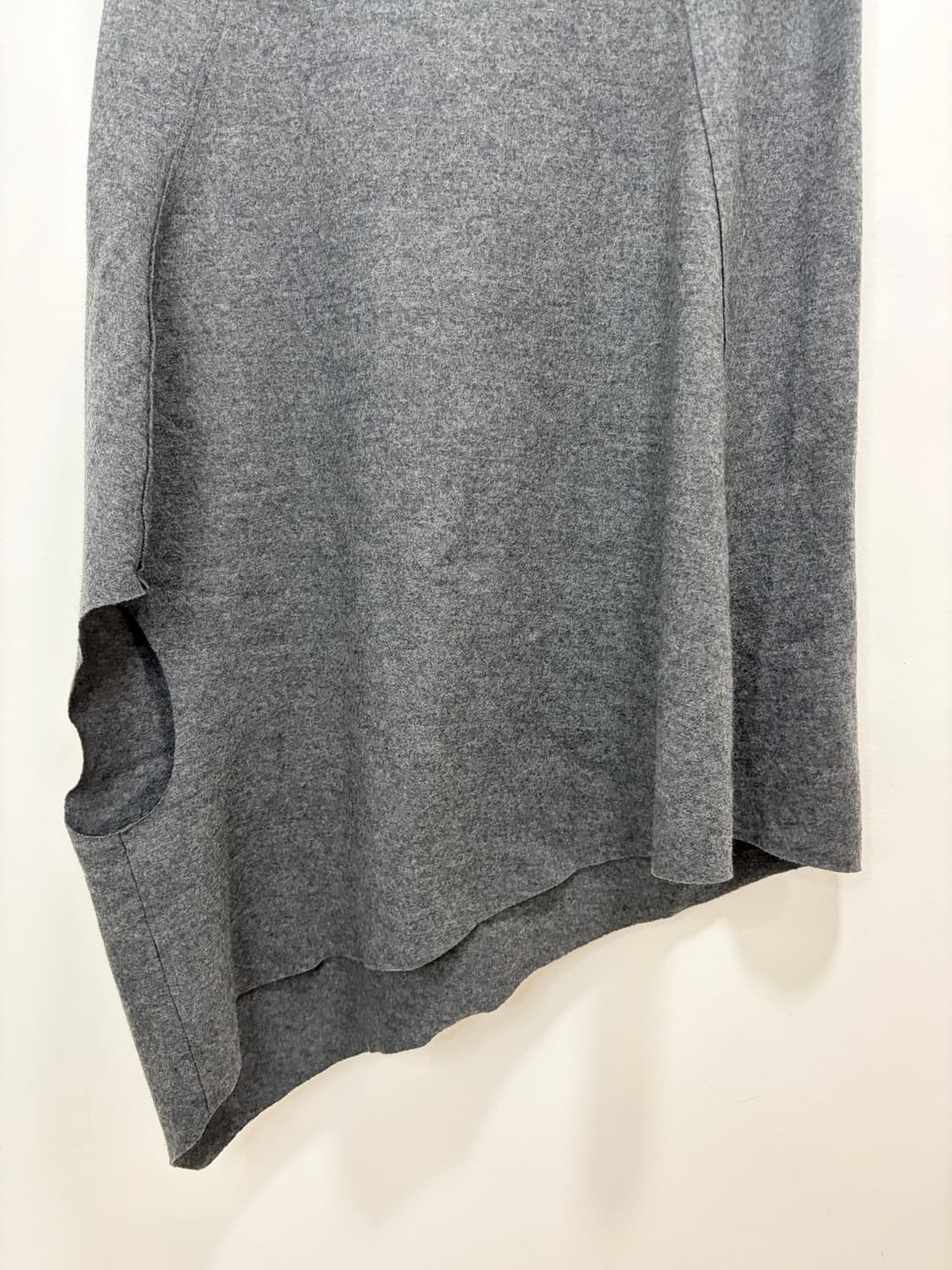 00s 헬무트랭 드레이핑 울 티셔츠 케이프 상품이미지8