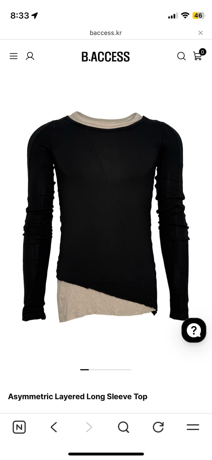 비엑세스 레이어드 롱슬리브 M size 상품이미지1