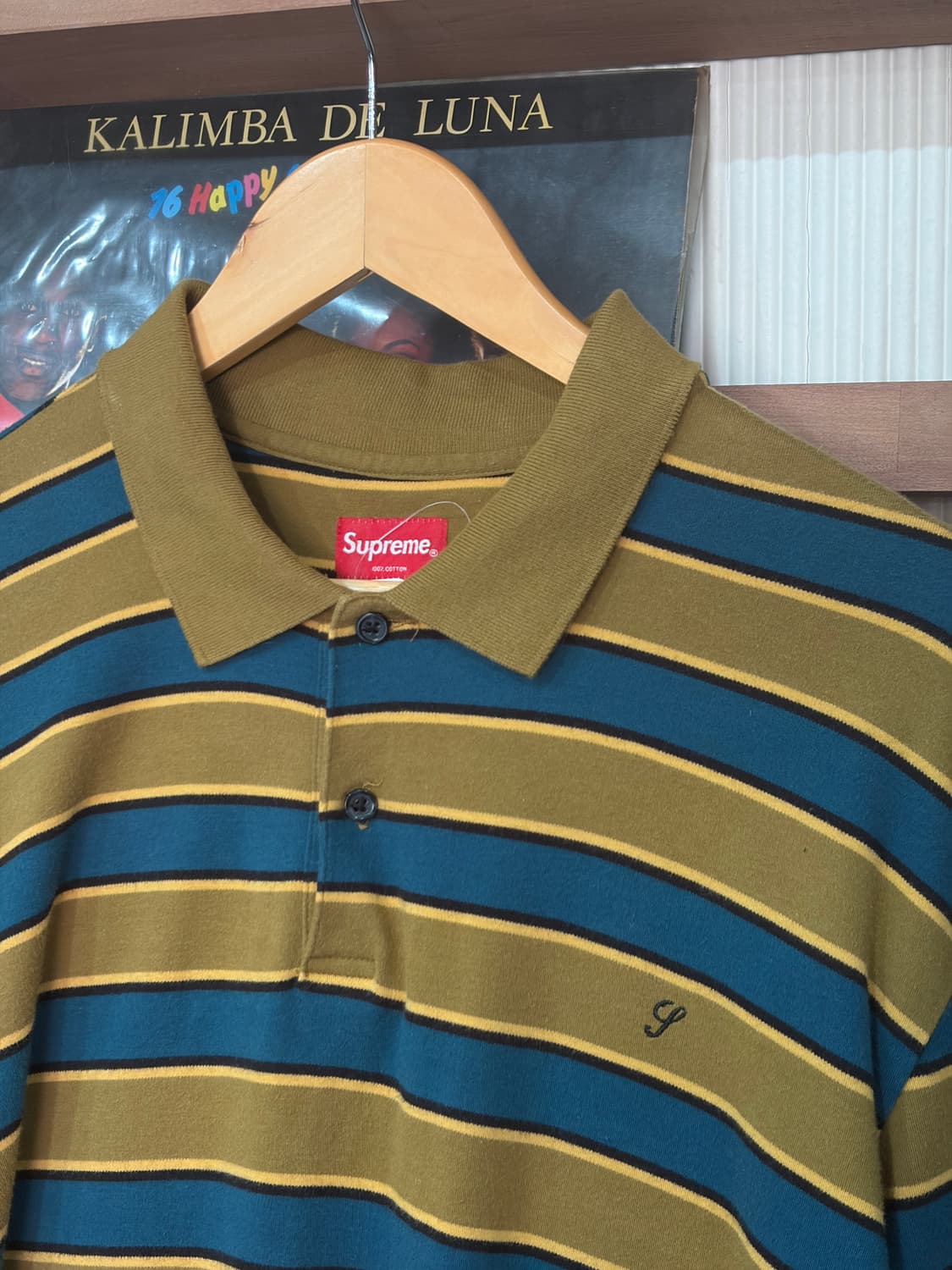 18AW 슈프림 스트라이프 럭비 셔츠 상품이미지3