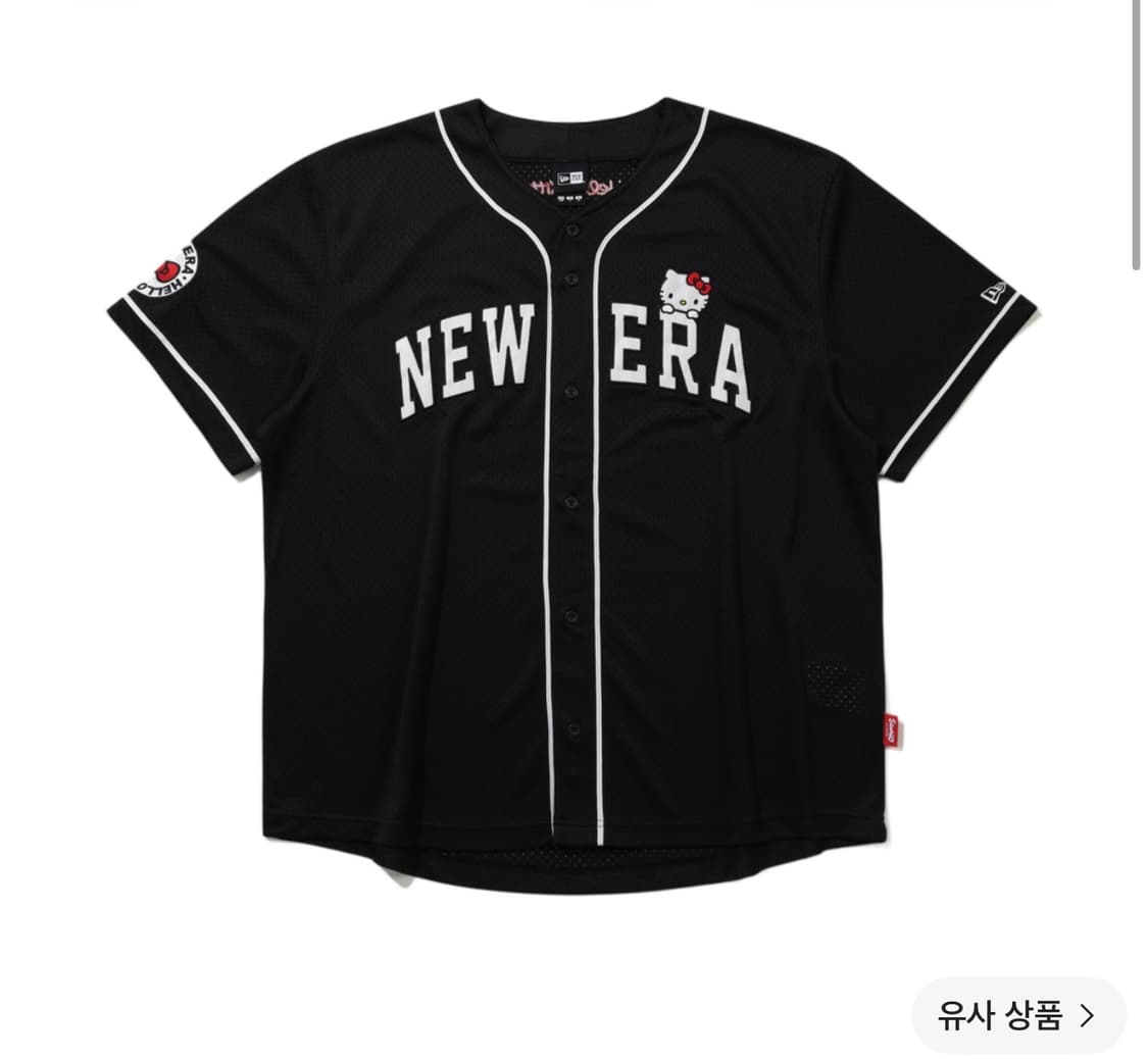 뉴에라 x 헬로 키티 베이스볼 저지 블랙 상품이미지1