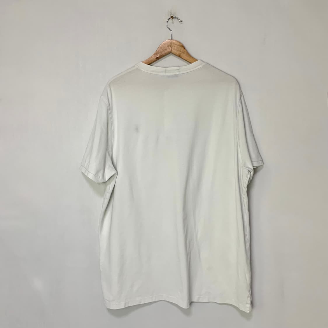 폴로랄프로렌 포니 헨리넥 반팔 티셔츠 화이트 2XL 남성 빈티지 상품이미지5