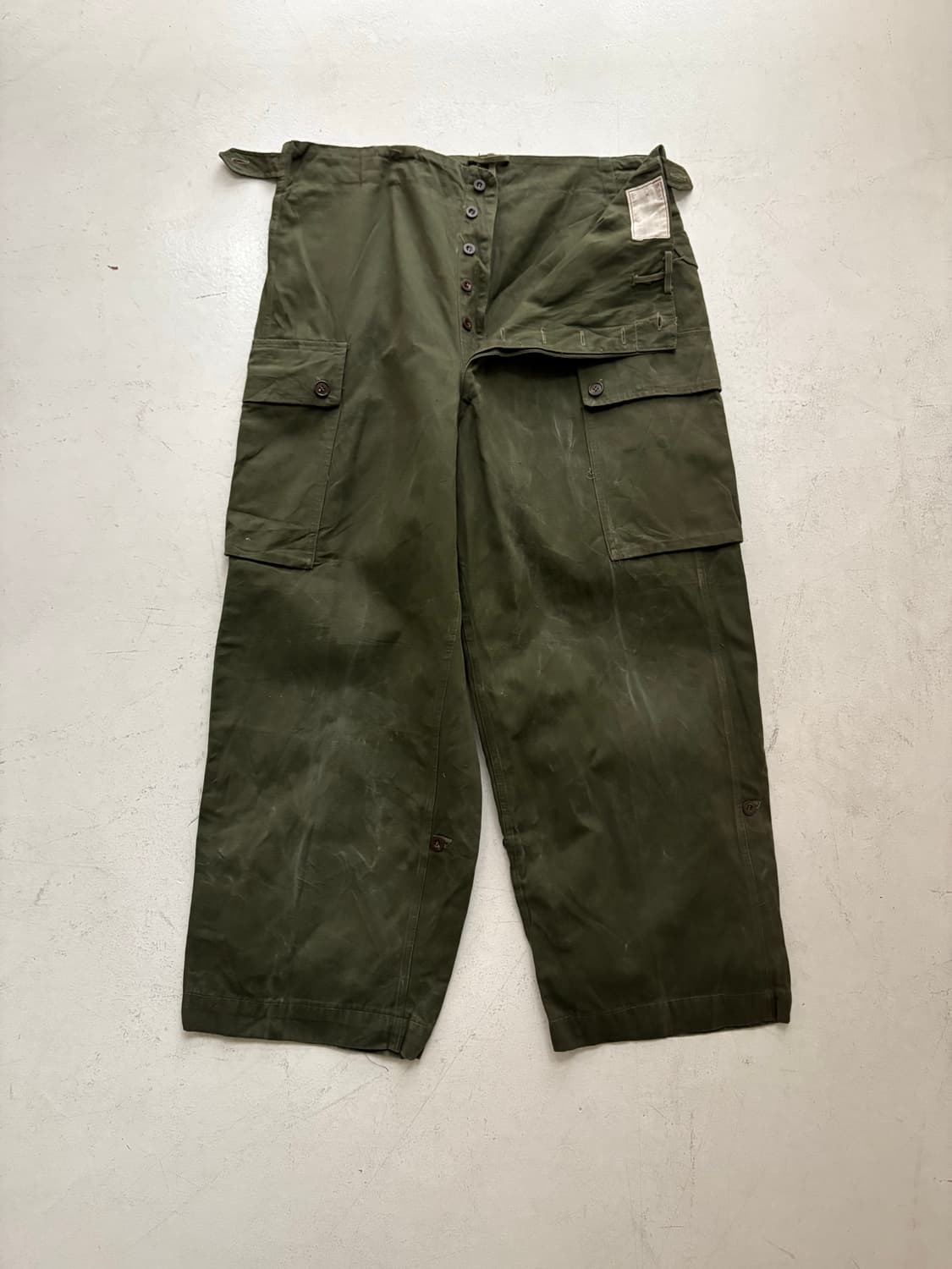 50's Royal Dutch Army Faded Canvas pant 상품이미지1