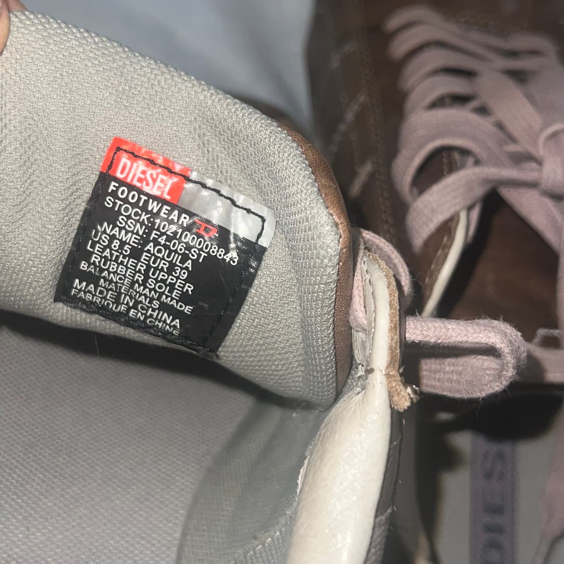 디젤 빈티지 스니커즈 운동화 250 상품이미지7