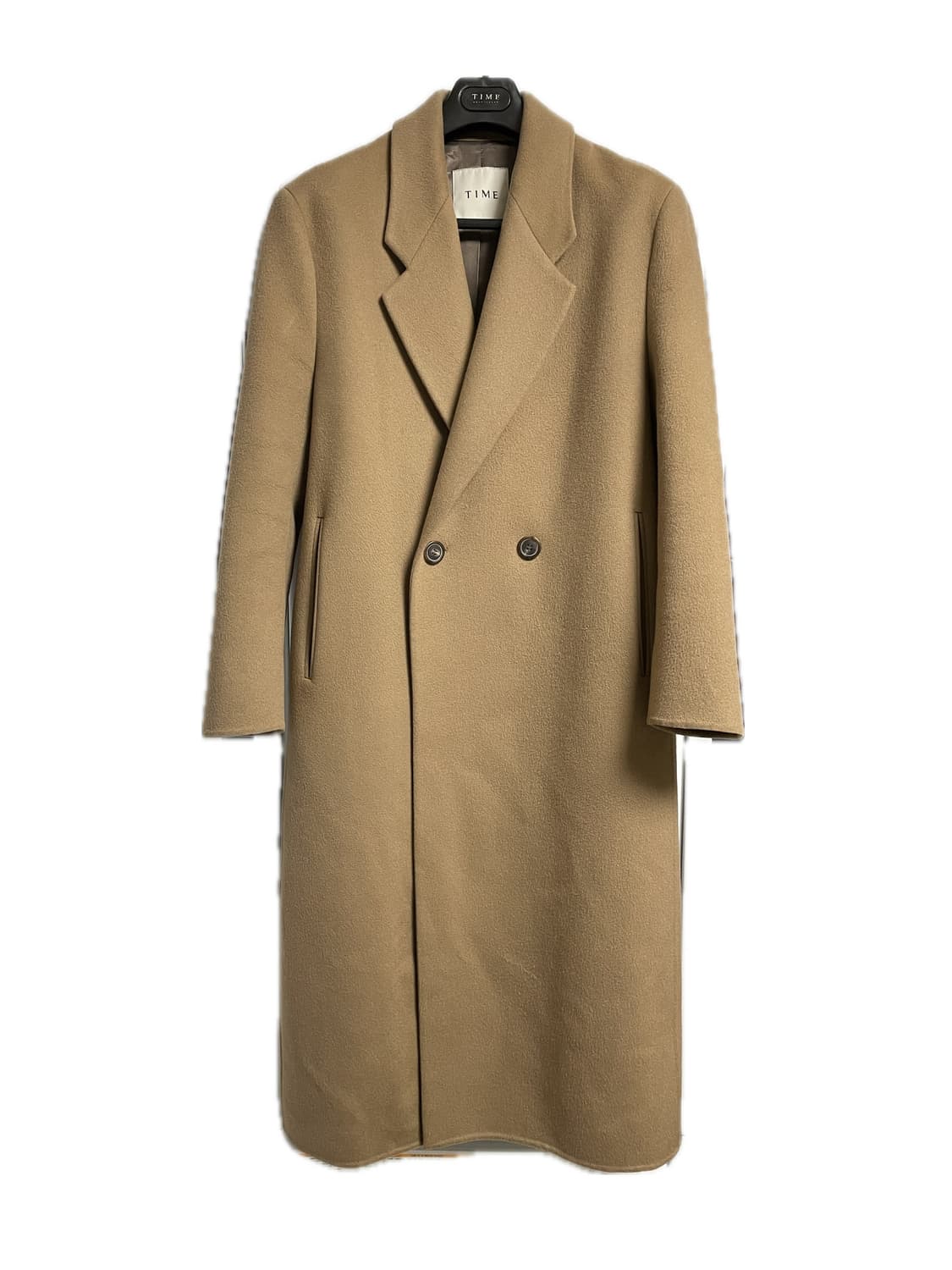 타임옴므 21fw 베이지 더블 맥시 코트 100사이즈 상품이미지1