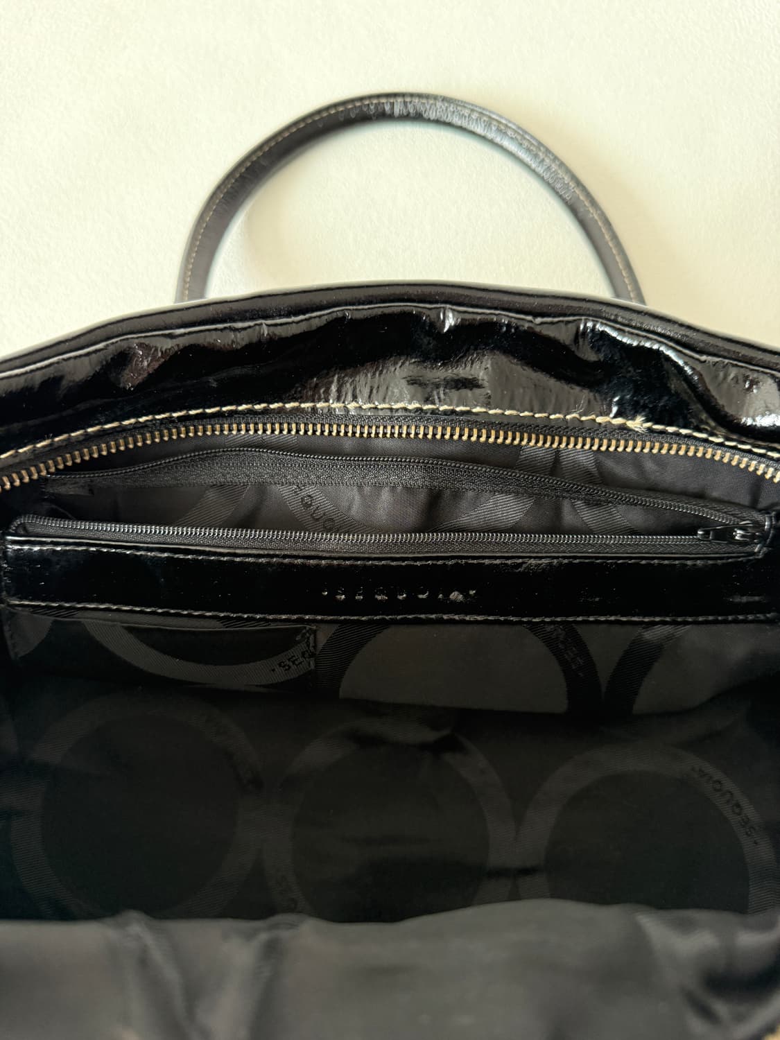 SEQUOIA 에나멜 레더 보스톤 숄더백 상품이미지7