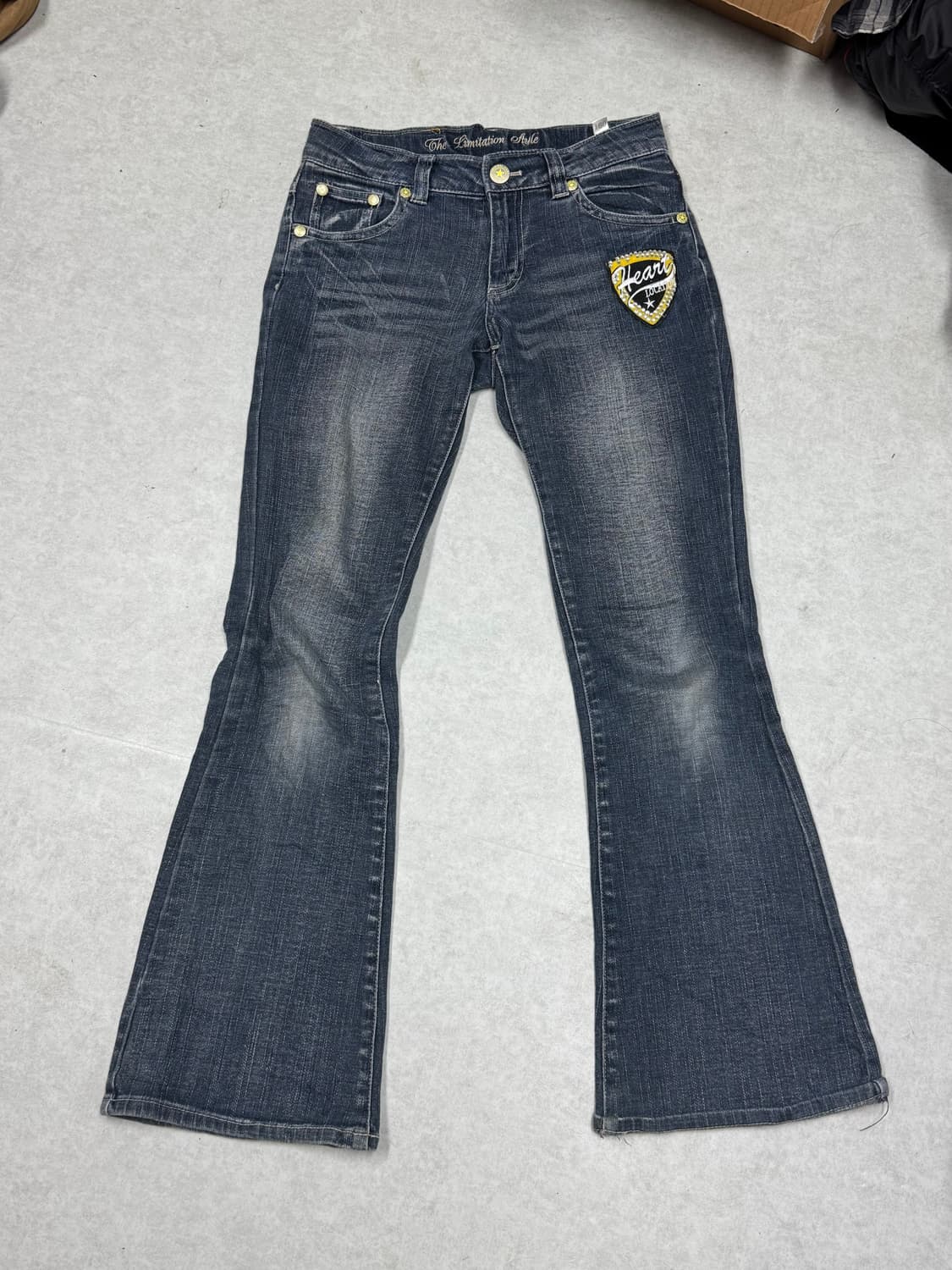 Y2k 세미부츠컷 데님팬츠 상품이미지4