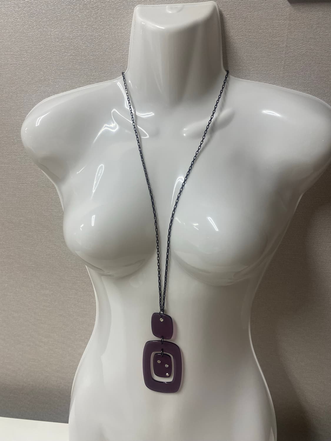 UOVO 퍼플 아크릴 네크리스 목걸이 상품이미지2