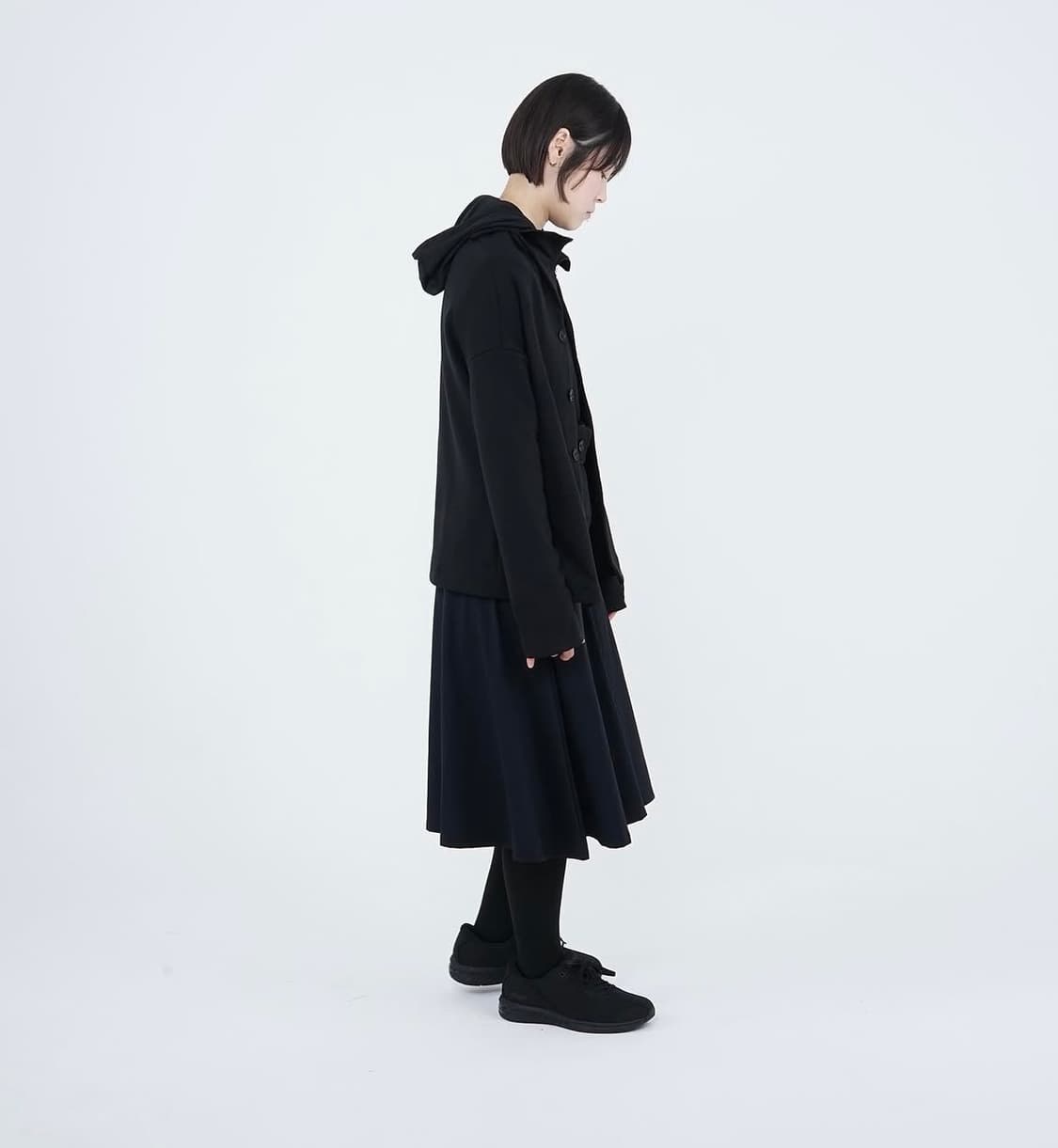 25-003 FLARED MIDI SKIRT (블랙) 상품이미지1