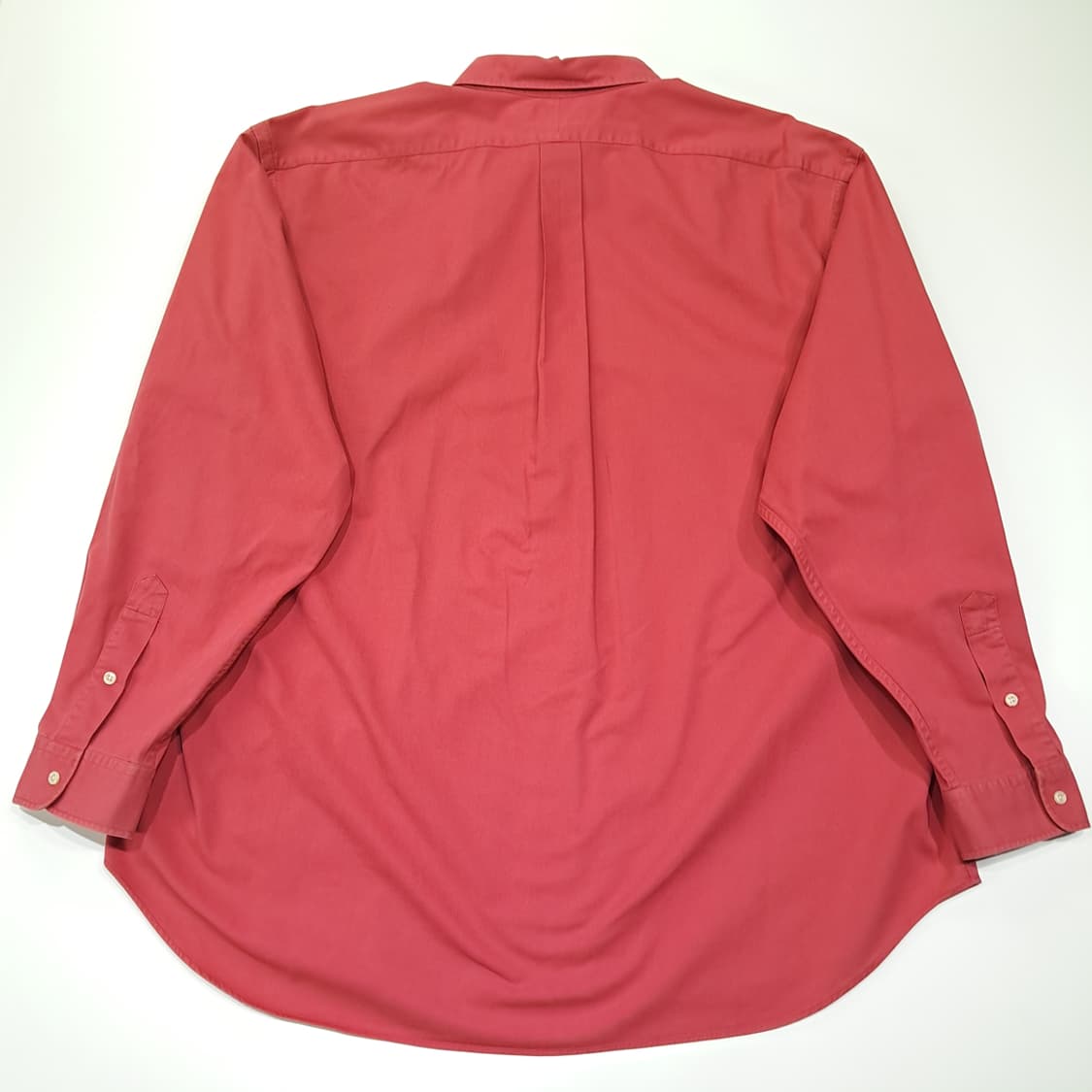 CL528 2XL 폴로 90s 코튼 버튼다운 빈티지 레드 셔츠 남방 상품이미지7